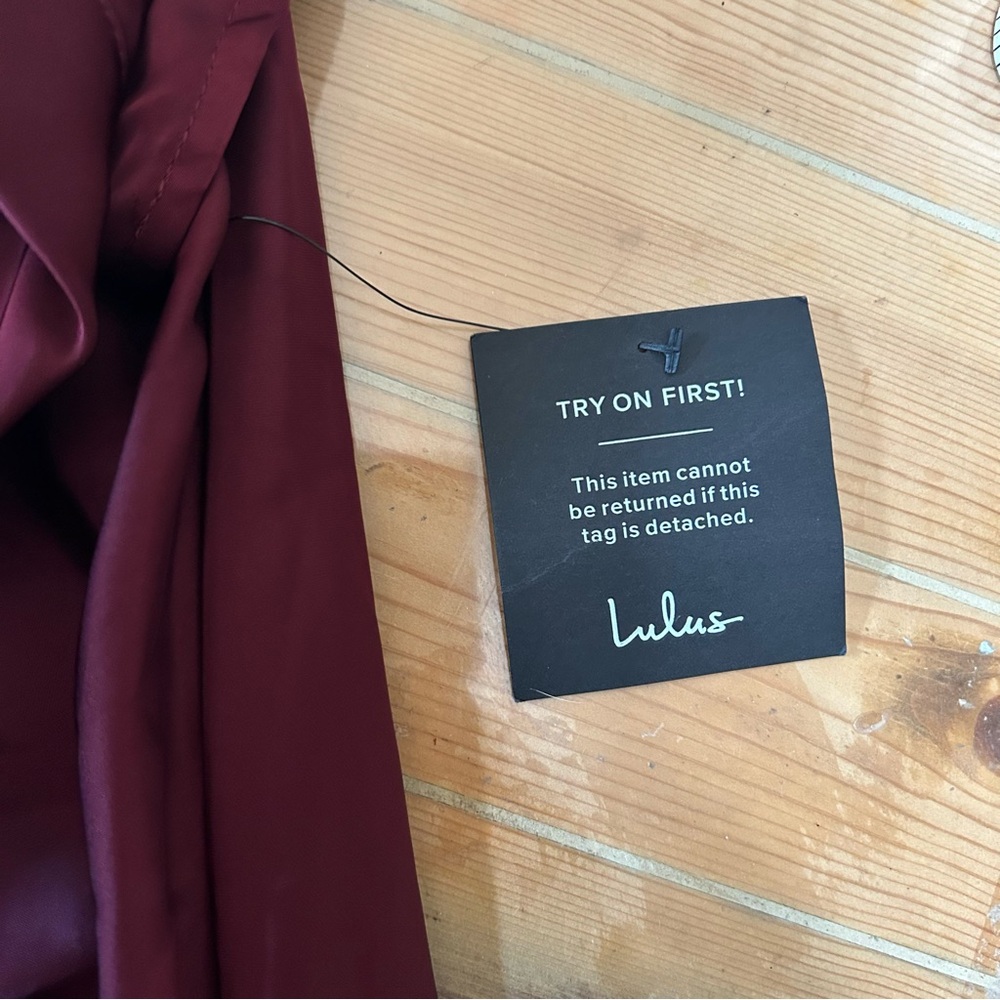 Lulus Classic Elegance Plum Chiffon Sleeveless Mock Neck Maxi Dress – Size M - Picture 5 of 9